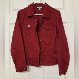 NWT Dress Barn Maroon Jacket Size Medium